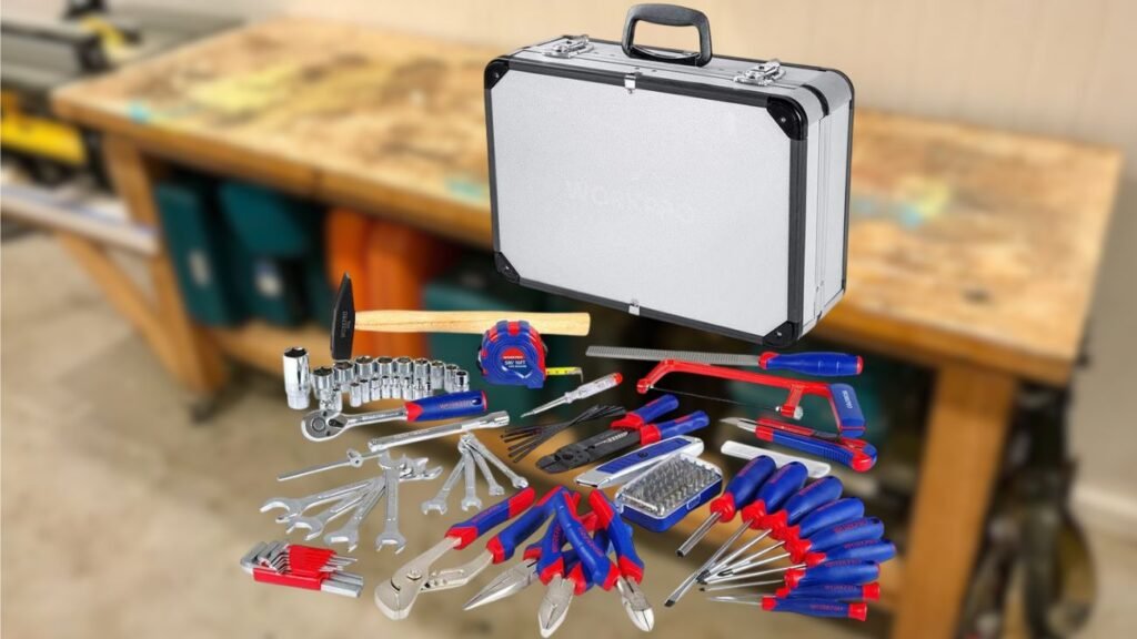 Maletín de 119 herramientas Workpro de Amazon ideal para manitas y bricolaje doméstico