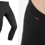 Pantalones térmicos Wedze de Decathlon en color negro ideales para el invierno por menos de 7 euros