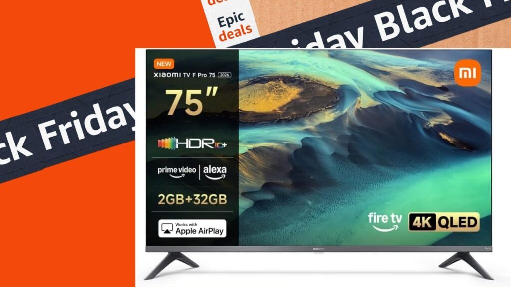 Televisor Xiaomi qled 75 pulgadas oferta black friday en Amazon
