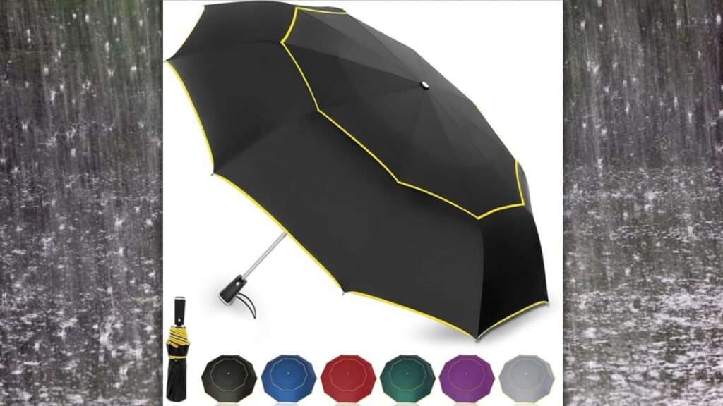 Paraguas extragrande y antiviento de 125 cm