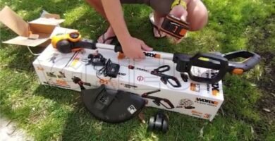 Desbrozadora a batería 2 en 1 Worx preparada para cuidar el jardín en primavera